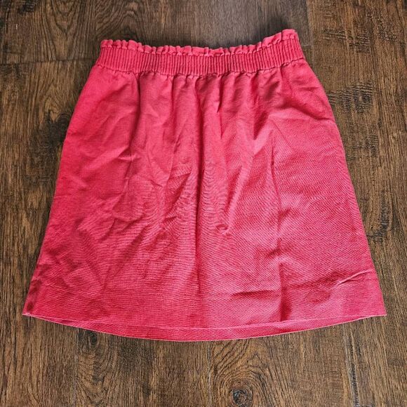 J. Crew Linen Blend Smocked Waist Skirt - Picture 9 of 9